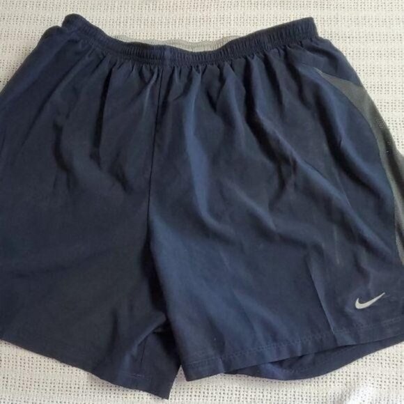 Nike DriFit Cinched Sz. S Blue Swim Trunks with Interior Pocket - Picture 10 of 12